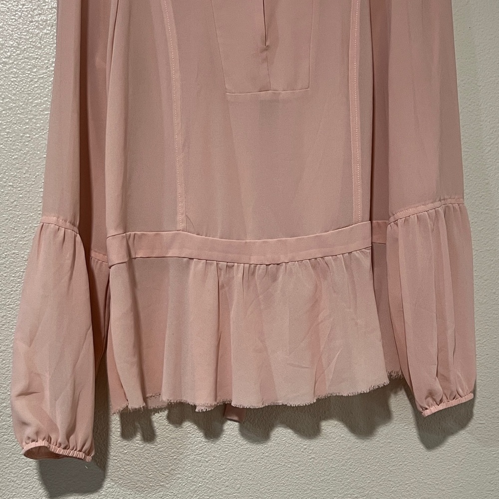 Chelsea28 Elegant Rose Pink Blouse - Picture 3 of 10